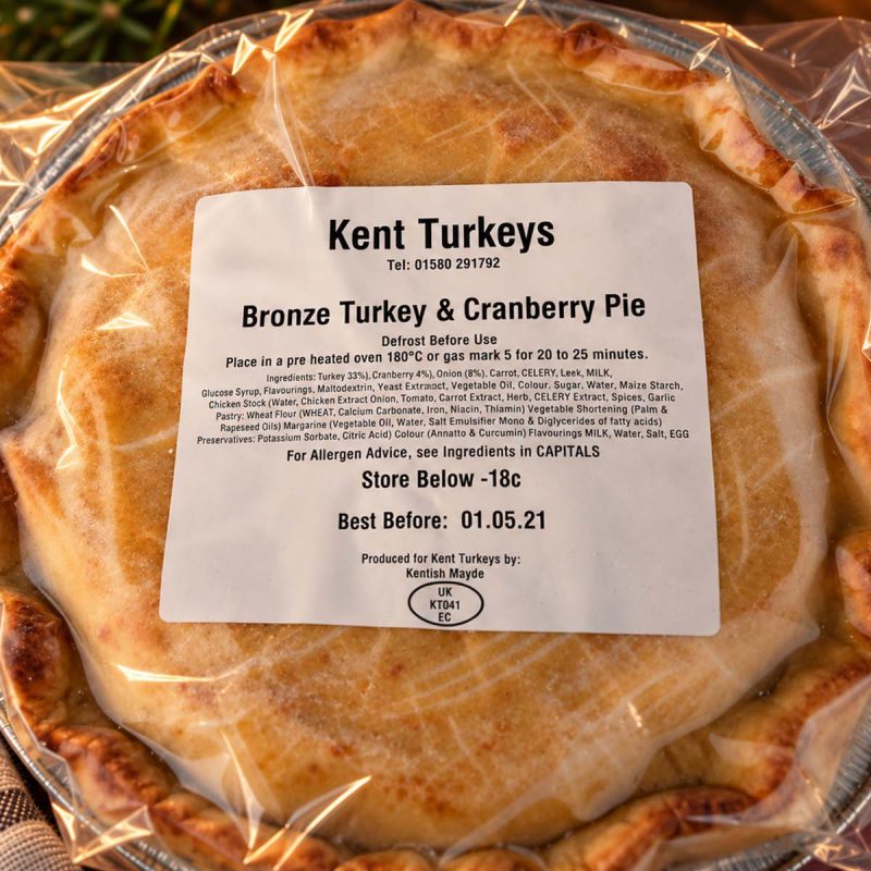 Turkey & Cranberry Pie